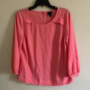 Worthington women pink blouse,size M